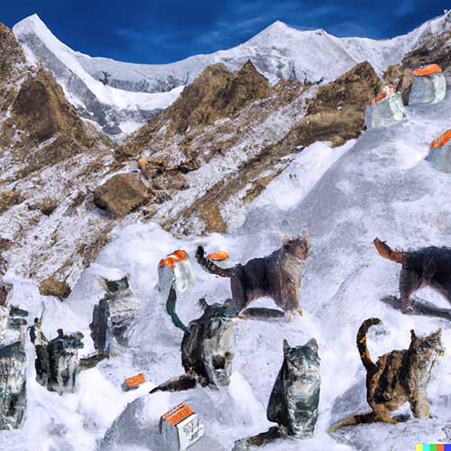 Кошачья армия штурмует Эверест (4)