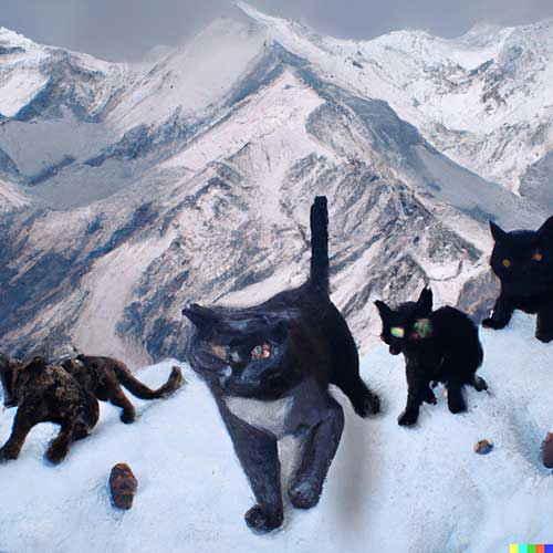 Кошачья армия штурмует Эверест (3)