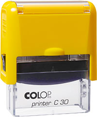 Остастка для прямоугольного штампа COLOP Printer C30, желтый корпус